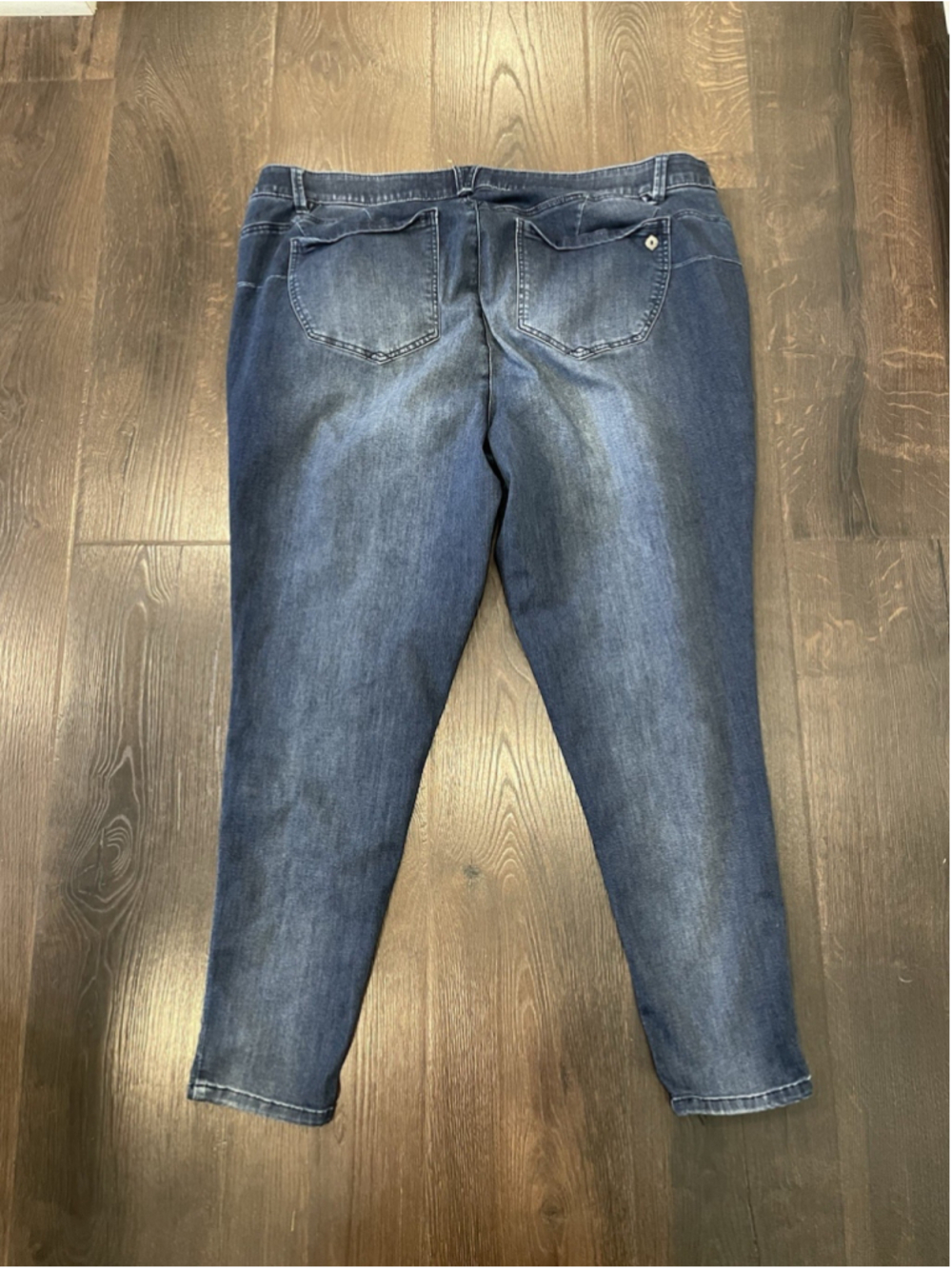 Democracy "Ab" solution Distressed Skinny Denim Blue Jeans, Women's Size 22 - Picture 2 of 7